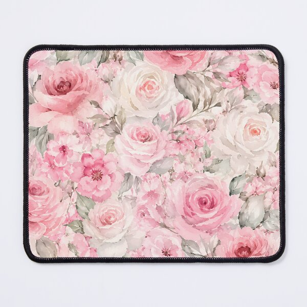 Item preview, Soft Pink & White Watercolor Floral Seamless Pattern designed and sold by Roya10.