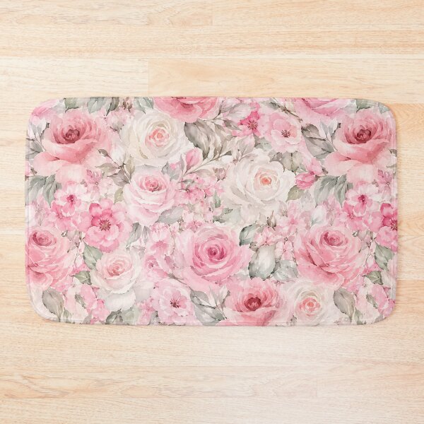 Item preview, Soft Pink & White Watercolor Floral Seamless Pattern designed and sold by Roya10.