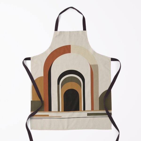 Item preview, Terracotta Mid Century Geometric Arches Print designed and sold by EnmarcArt.