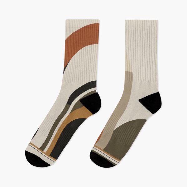 Item preview, Terracotta Mid Century Geometric Arches Print designed and sold by EnmarcArt.