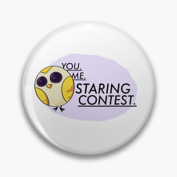 Item preview, You, Me, Staring Contest Owl designed and sold by walmartyuri.