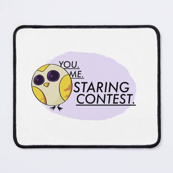 Item preview, You, Me, Staring Contest Owl designed and sold by walmartyuri.