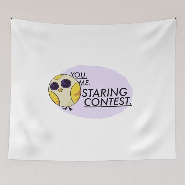 Item preview, You, Me, Staring Contest Owl designed and sold by walmartyuri.