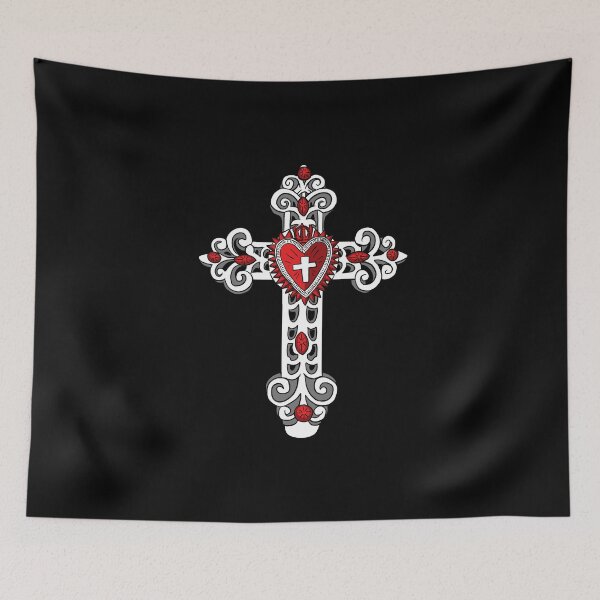 Item preview, Sacred Heart Crucifix designed and sold by blacksnowcomics.