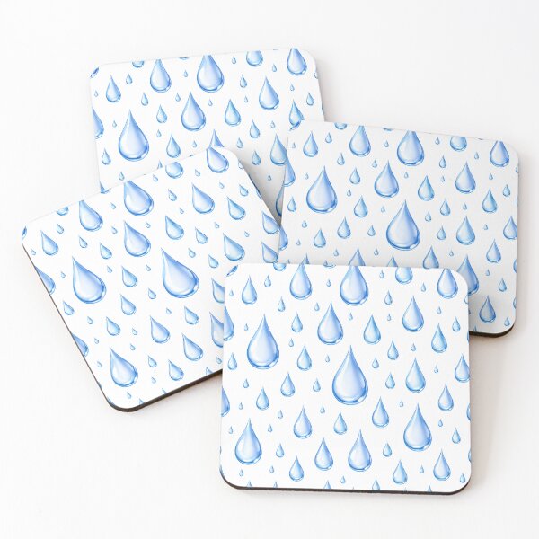 Item preview, Blue Raindrops Water Drops Cozy Rainy Day Seamless Pattern designed and sold by Seculinator.