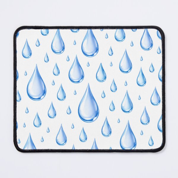 Item preview, Blue Raindrops Water Drops Cozy Rainy Day Seamless Pattern designed and sold by Seculinator.