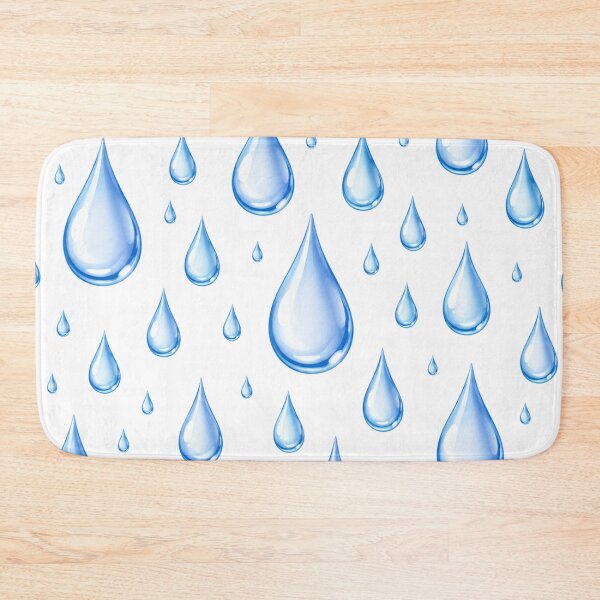 Item preview, Blue Raindrops Water Drops Cozy Rainy Day Seamless Pattern designed and sold by Seculinator.