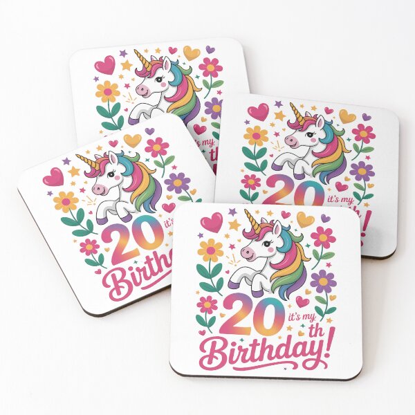 Item preview, 20h Birthday Unicorn designed and sold by jkrphoto.