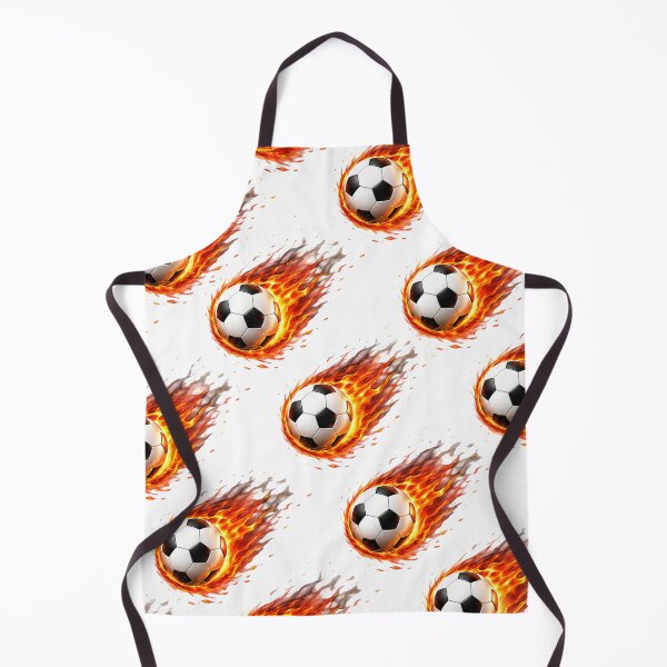 Item preview, Power Shot Soccer Ball Fire Flaming Football Seamless Pattern designed and sold by Seculinator.