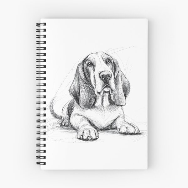 Item preview, Basset Hound Doggie Illustration designed and sold by Roxane Bay.