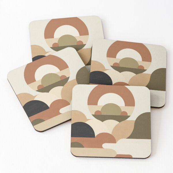 Item preview, Geometric Sun Desert Dunes Wall Art designed and sold by EnmarcArt.