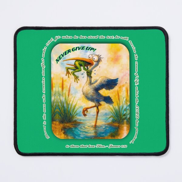 Item preview, BLESSED IS THE MAN WHO REMAINS STEADFAST UNDER TRIAL, FOR WHEN HE HAS STOOD THE TEST HE WILL RECEIVE THE CROWN OF LIFE, WHICH THE LORD HAS PROMISED TO THEM THAT LOVE HIM. - JAMES 1:12 designed and sold by RISE AND SHINE.
