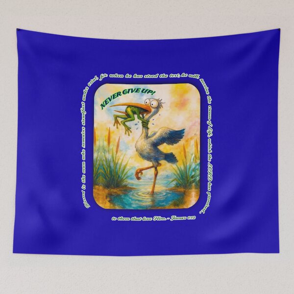 Item preview, BLESSED IS THE MAN WHO REMAINS STEADFAST UNDER TRIAL, FOR WHEN HE HAS STOOD THE TEST HE WILL RECEIVE THE CROWN OF LIFE, WHICH THE LORD HAS PROMISED TO THEM THAT LOVE HIM. - JAMES 1:12 designed and sold by RISE AND SHINE.