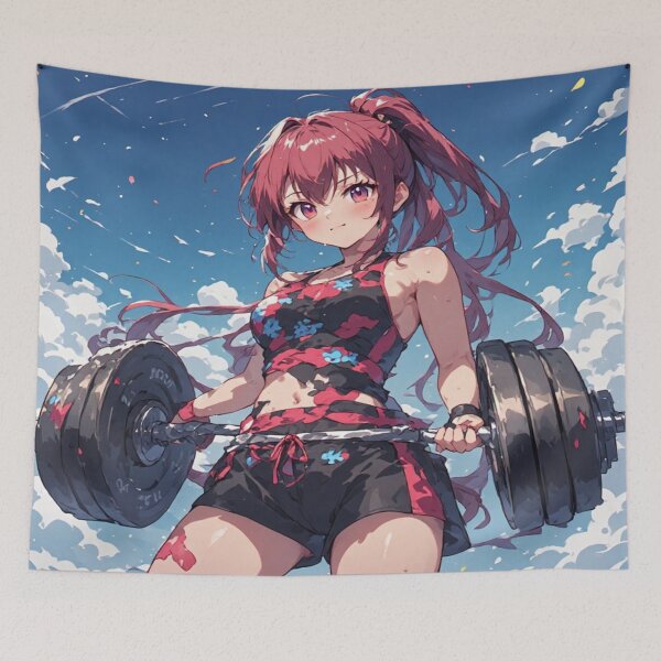 Item preview, Anime- Weightlifting for the Summertime designed and sold by vawnbillionaire.