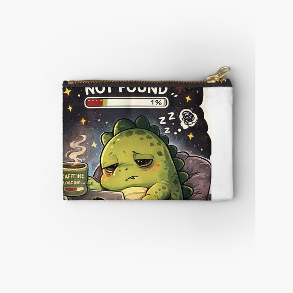 Item preview, 404 Sleep Not Found Dinosaur Sticker designed and sold by NexusPixels.