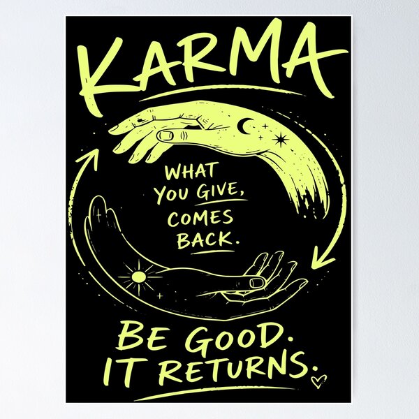 Item preview, Karma Everything comes back to you. designed and sold by hussain-dz.
