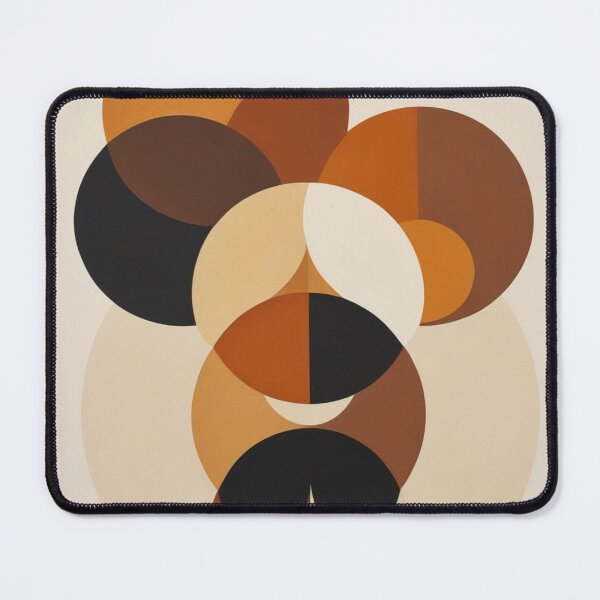 Item preview, Mid Century Geometric Circles Abstract Painting designed and sold by EnmarcArt.