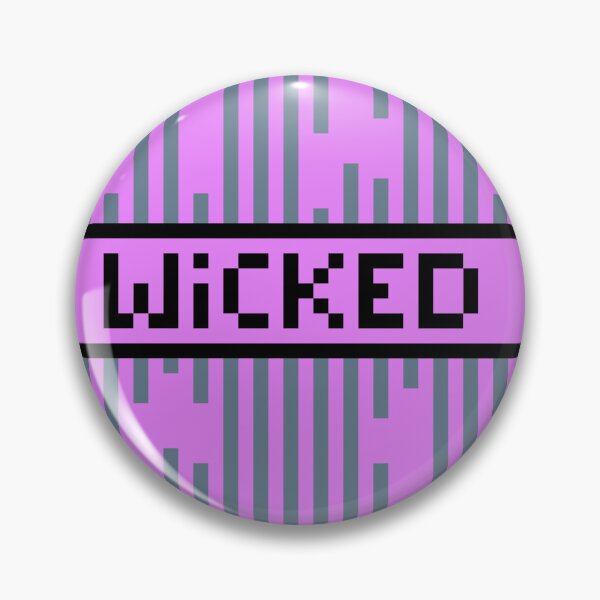 Item preview, WICKED — Pixel Art Word | Retro 8-Bit Two-Tone Typography designed and sold by Mouremandier.