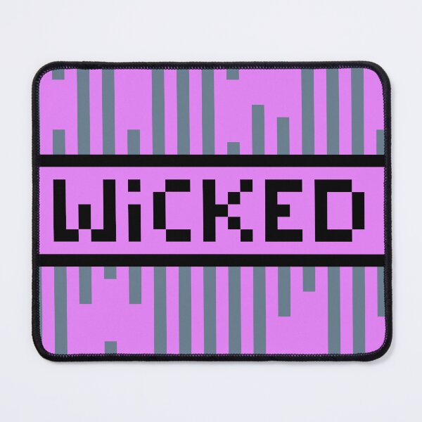 Item preview, WICKED — Pixel Art Word | Retro 8-Bit Two-Tone Typography designed and sold by Mouremandier.