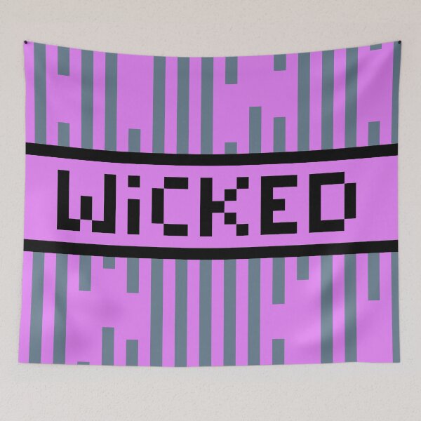 Item preview, WICKED — Pixel Art Word | Retro 8-Bit Two-Tone Typography designed and sold by Mouremandier.