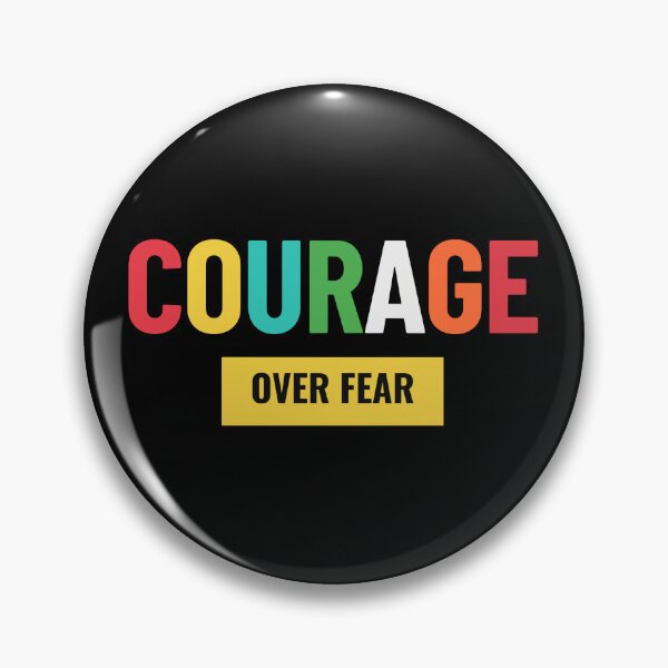 Item preview, Courage Over Fear – Bold Motivational Quote T-Shirt, Colorful Typography Tee, Inspirational Gift, Brave Mindset Shirt, Overcoming Fear designed and sold by No Excuses .