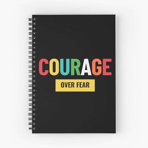 Item preview, Courage Over Fear – Bold Motivational Quote T-Shirt, Colorful Typography Tee, Inspirational Gift, Brave Mindset Shirt, Overcoming Fear designed and sold by No Excuses .
