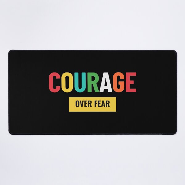Item preview, Courage Over Fear – Bold Motivational Quote T-Shirt, Colorful Typography Tee, Inspirational Gift, Brave Mindset Shirt, Overcoming Fear designed and sold by No Excuses .