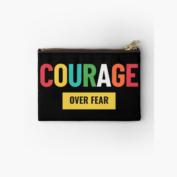 Item preview, Courage Over Fear – Bold Motivational Quote T-Shirt, Colorful Typography Tee, Inspirational Gift, Brave Mindset Shirt, Overcoming Fear designed and sold by No Excuses .