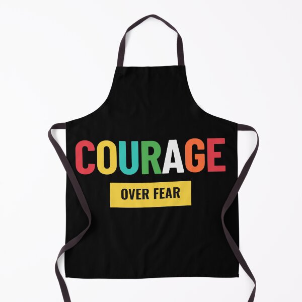 Item preview, Courage Over Fear – Bold Motivational Quote T-Shirt, Colorful Typography Tee, Inspirational Gift, Brave Mindset Shirt, Overcoming Fear designed and sold by No Excuses .