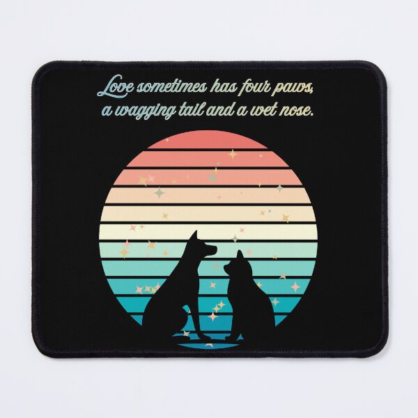 Item preview, Love sometimes has four paws, a wagging tail and a wet nose. designed and sold by La-Bogi.