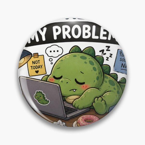 Item preview, Ctrl Alt Del My Problems Dinosaur Sticker designed and sold by NexusPixels.