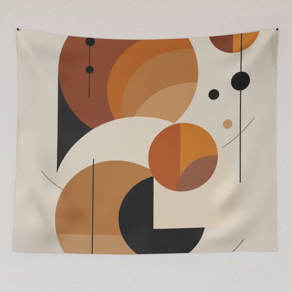 Item preview, Constructivist Geometry Lines Floating Spheres Poster designed and sold by EnmarcArt.