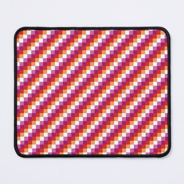 Item preview, Lesbian Pride striped pattern in pink, orange and white designed and sold by Kreativa1.