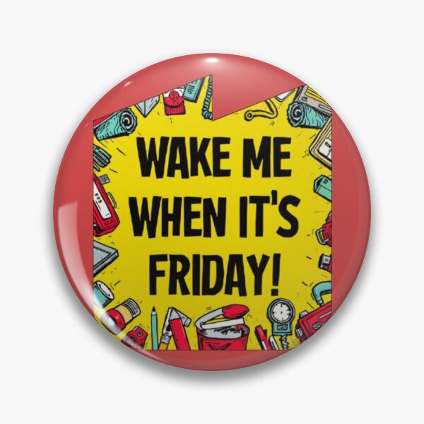Item preview, Wake Me When It's Friday Funny Work Quote Office Art designed and sold by Miheerala.