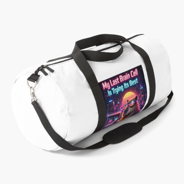 Item preview, My Last Brain Cell Capybara Neon Vaporwave designed and sold by Print Loft.