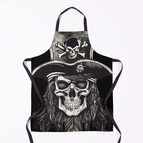 Item preview, Pirate Captain Skull Jolly Roger Top Hat Vintage Engraving designed and sold by DarkOriginArts.
