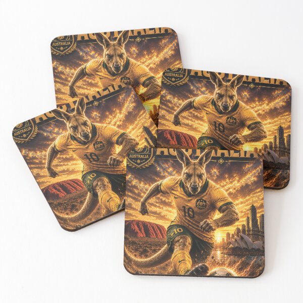 Item preview, Australia Outback Kangaroo Warrior | World Cup 2026 Fan Art designed and sold by batcoprod.