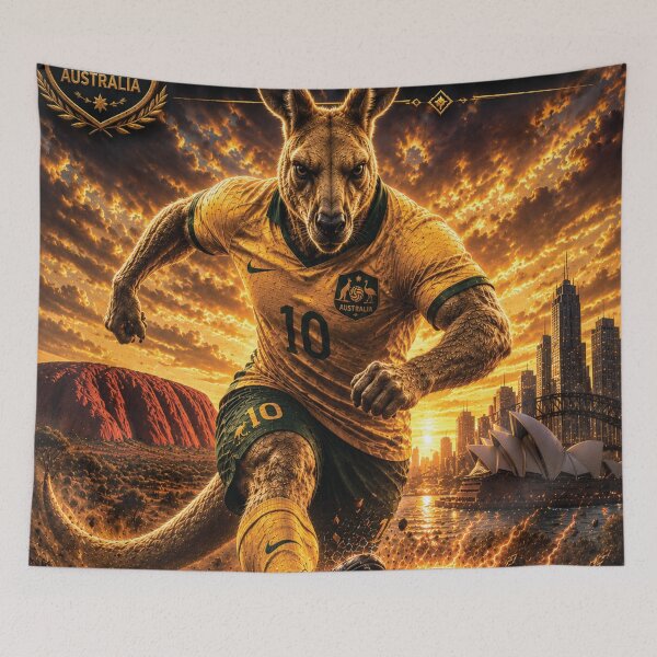 Item preview, Australia Outback Kangaroo Warrior | World Cup 2026 Fan Art designed and sold by batcoprod.