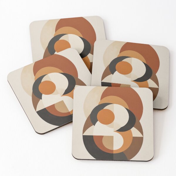 Item preview, Minimalist Mid Century Oval Shapes Poster designed and sold by EnmarcArt.