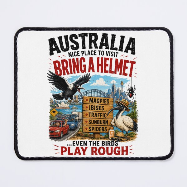 Item preview, Warning: Magpies May Swoop Without Notice – Funny Aussie Gift designed and sold by Holiday-Hunter.