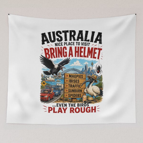 Item preview, Warning: Magpies May Swoop Without Notice – Funny Aussie Gift designed and sold by Holiday-Hunter.