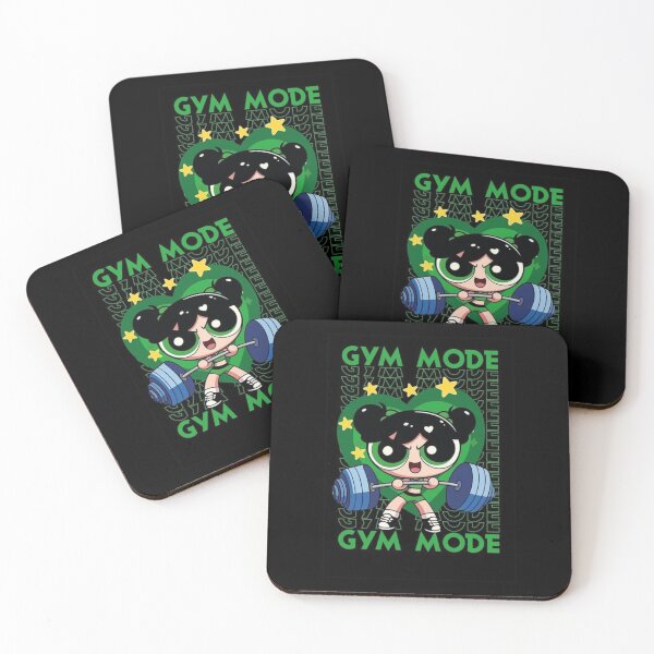 Item preview, Gym Mode Cute Retro Cartoon Girl Weightlifting designed and sold by lumosestudos.