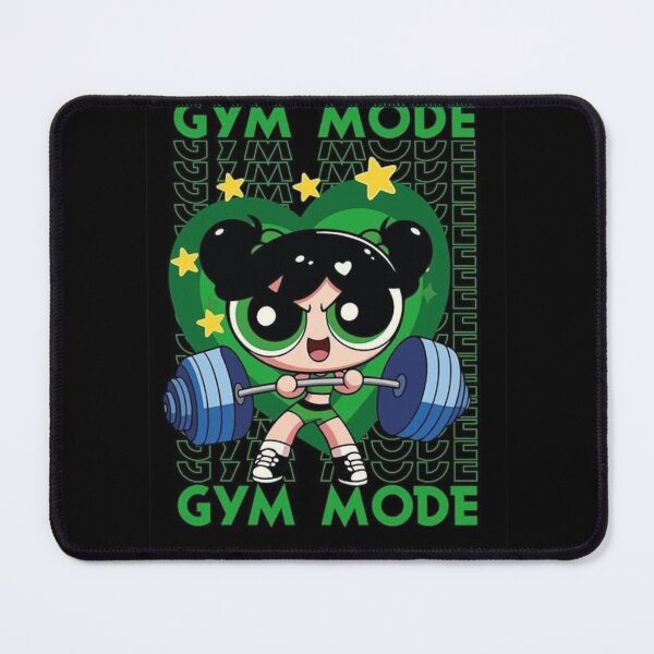 Item preview, Gym Mode Cute Retro Cartoon Girl Weightlifting designed and sold by lumosestudos.