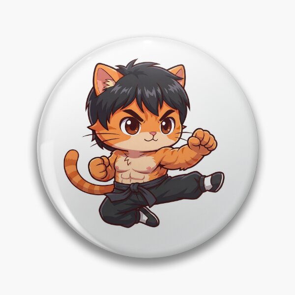 Item preview, Kung Fu Cat Fighter Parody Cartoon designed and sold by CuteKats.