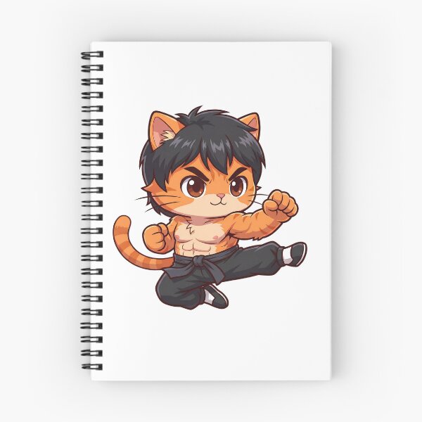 Item preview, Kung Fu Cat Fighter Parody Cartoon designed and sold by CuteKats.