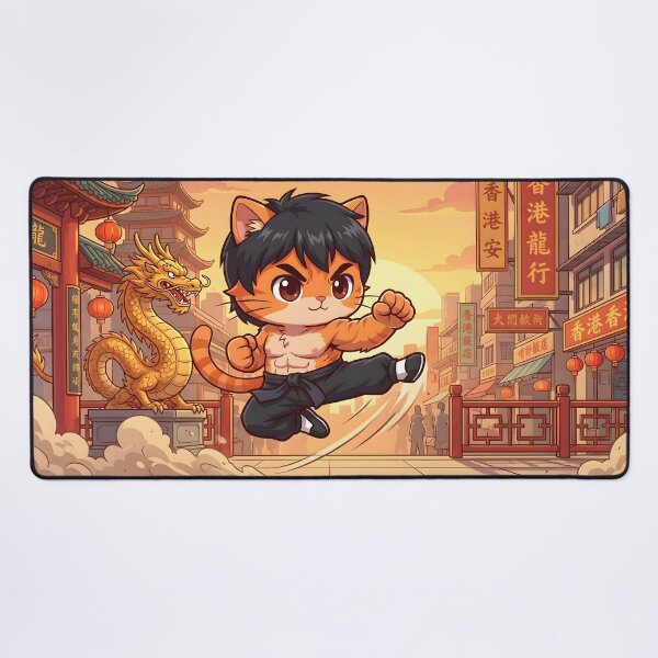 Item preview, Kung Fu Cat Fighter Parody Cartoon designed and sold by CuteKats.