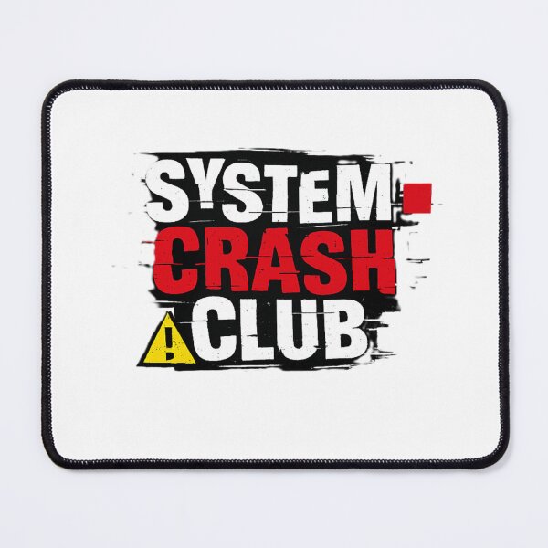 Item preview, System Crash Club Warning Logo designed and sold by AstraDrip Studio.
