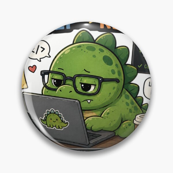 Artikelvorschau, Git Commit Sleep Repeat Dinosaurier-Aufkleber entworfen und verkauft von NexusPixels.