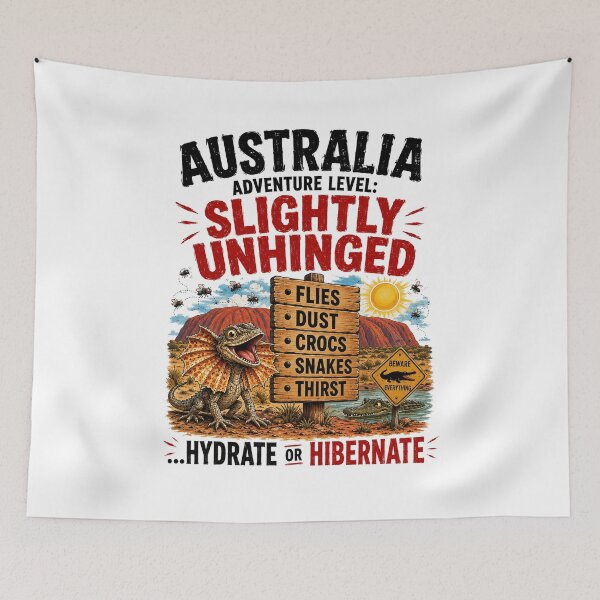 Item preview, Warning: Australia May Cause Adventure – Funny Aussie Souvenir Gift designed and sold by Holiday-Hunter.