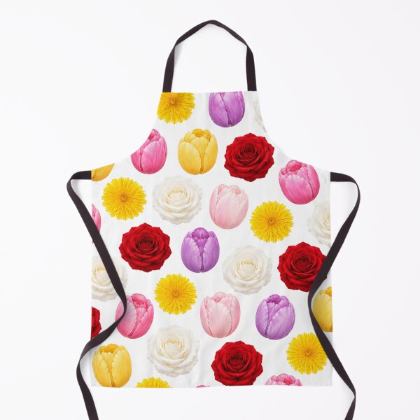 Item preview, Red Rose Pink Tulip Yellow Dandelion Garden Floral Seamless Pattern designed and sold by Seculinator.